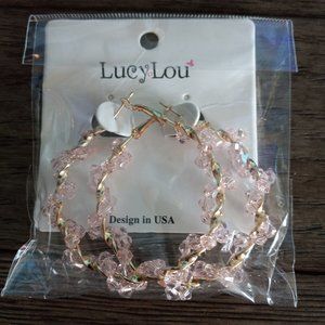 NWT LUCY LOU HOOP EARRINGS